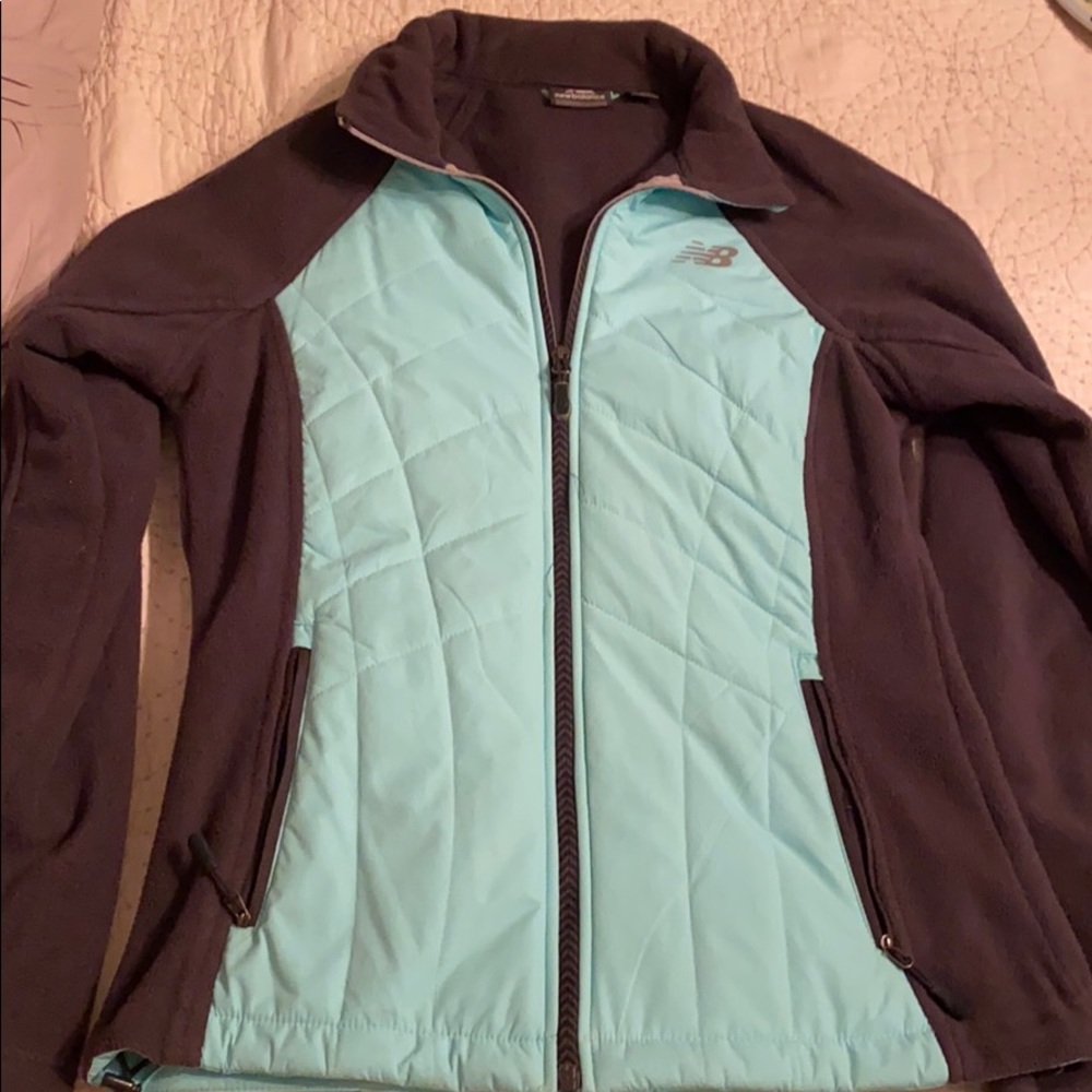 New Balance grey and light teal jacket